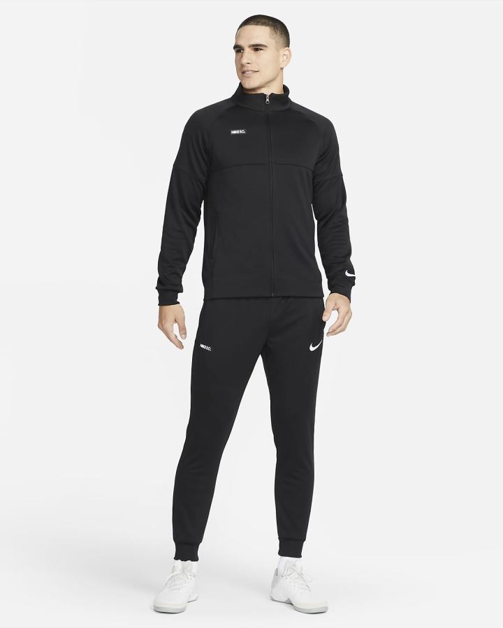 Nike F.C. Soccer Tracksuit Muške Trenirke Crne Bijele | HR-80234HFZD