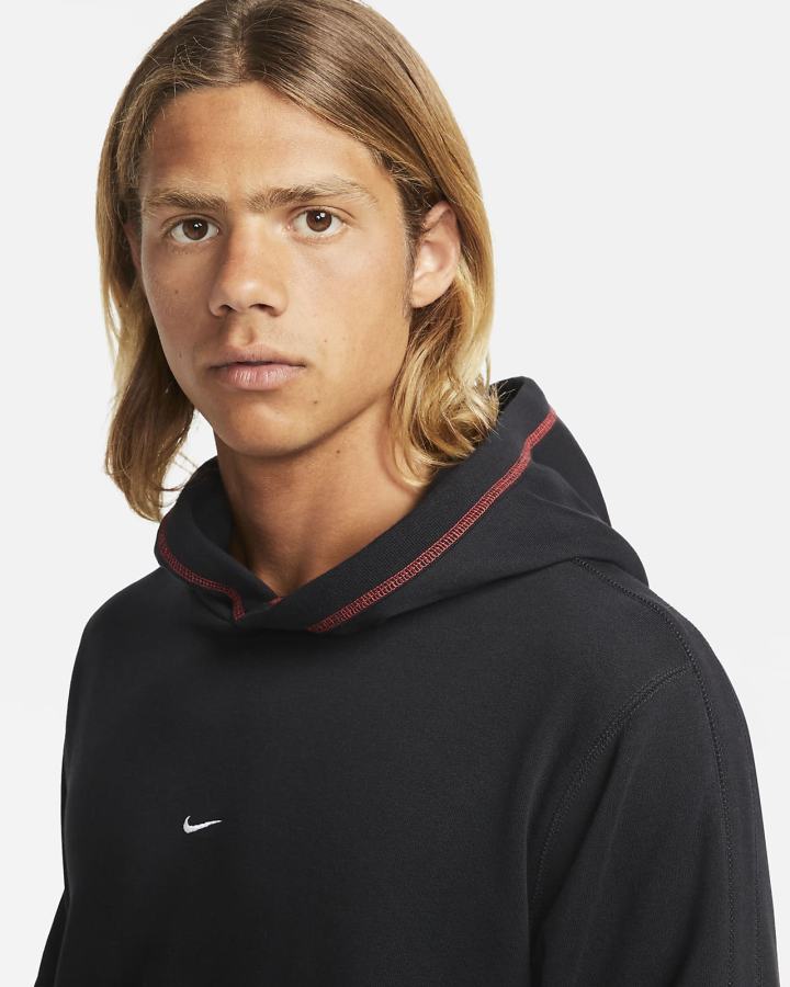 Nike Fleece Soccer Muške Majica S Kapuljačom Crne Crvene Bijele | HR-20546DBHJ