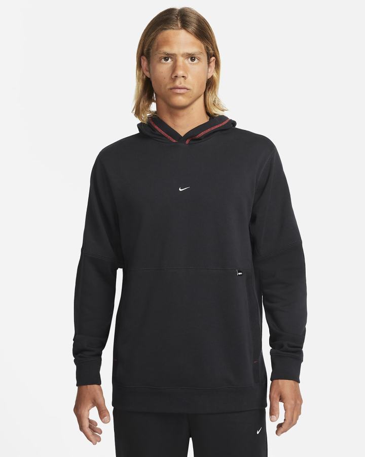 Nike Fleece Soccer Muške Majica S Kapuljačom Crne Crvene Bijele | HR-20546DBHJ