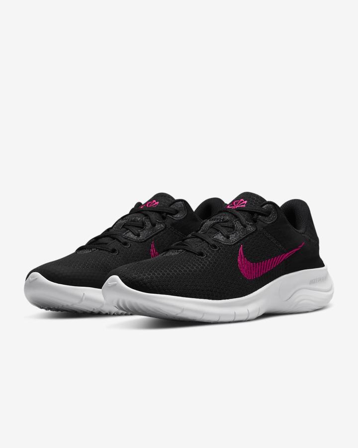 Nike Flex Experience Run 11 Next Nature Road Ženske Tenisiće Crne Bijele Roze | HR-82495PVAK