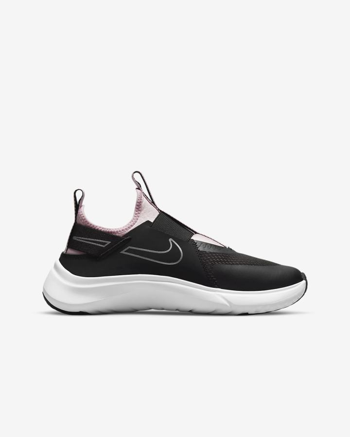 Nike Flex Plus Kids Road Za Djevojčice Tenisiće Crne Roze Metalne Srebrne | HR-63572RKWT