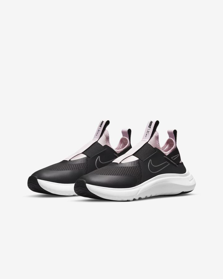 Nike Flex Plus Kids Road Za Djevojčice Tenisiće Crne Roze Metalne Srebrne | HR-63572RKWT