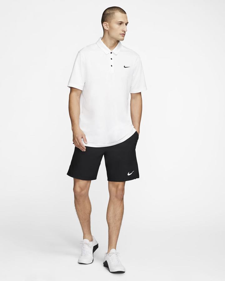 Nike Football Muške Polo Majice Bijele Crne | HR-03541FAUV