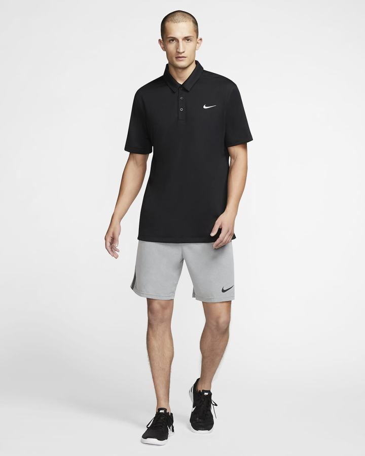 Nike Football Muške Polo Majice Crne Bijele | HR-30914YSUW