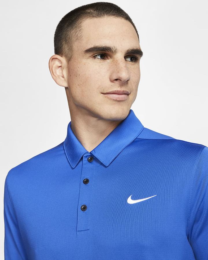 Nike Football Muške Polo Majice Kraljevska Plava Crne Bijele | HR-91253KVBJ