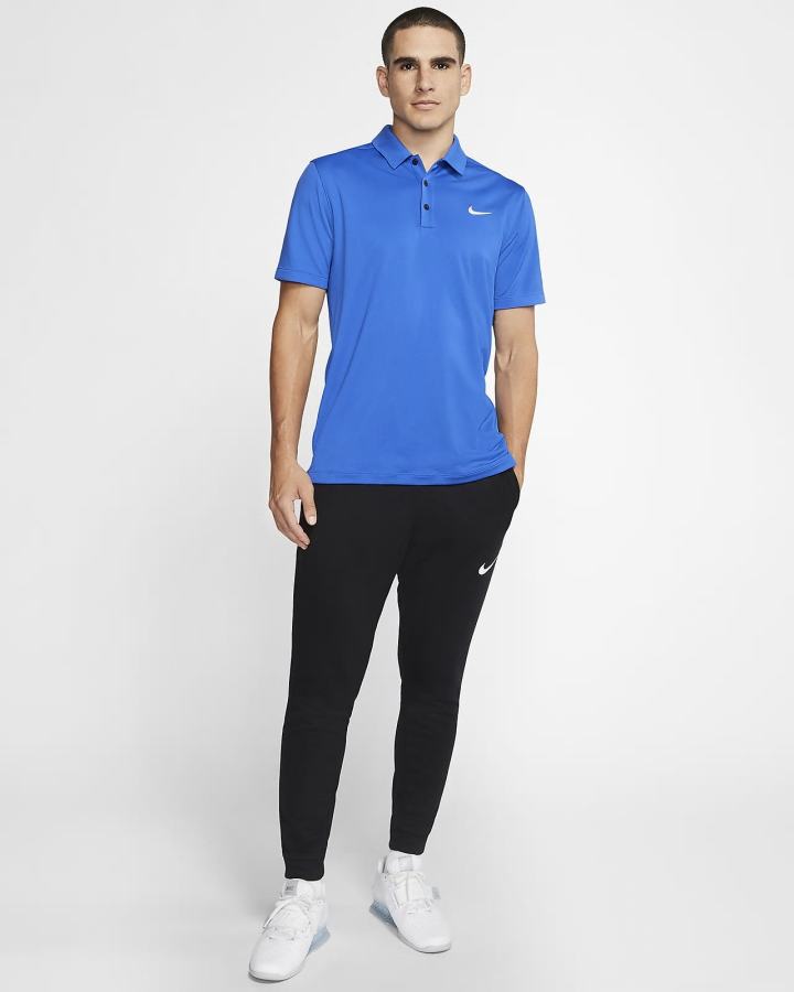 Nike Football Muške Polo Majice Kraljevska Plava Crne Bijele | HR-91253KVBJ