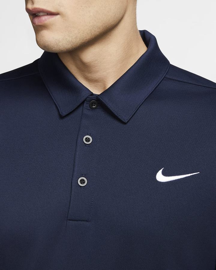 Nike Football Muške Polo Majice Tamnoplave Crne Bijele | HR-73906YQGA