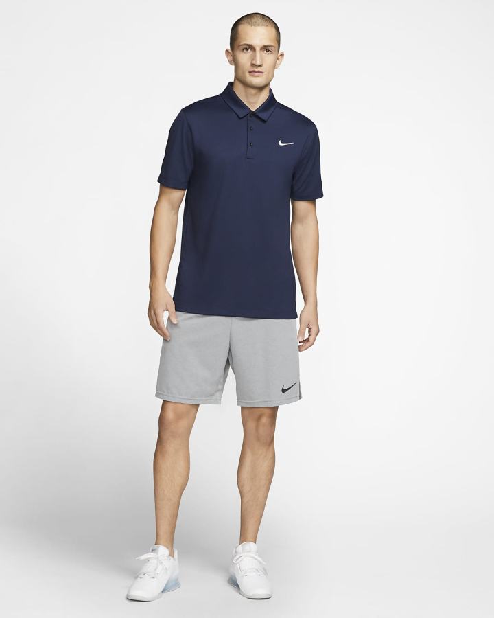 Nike Football Muške Polo Majice Tamnoplave Crne Bijele | HR-73906YQGA