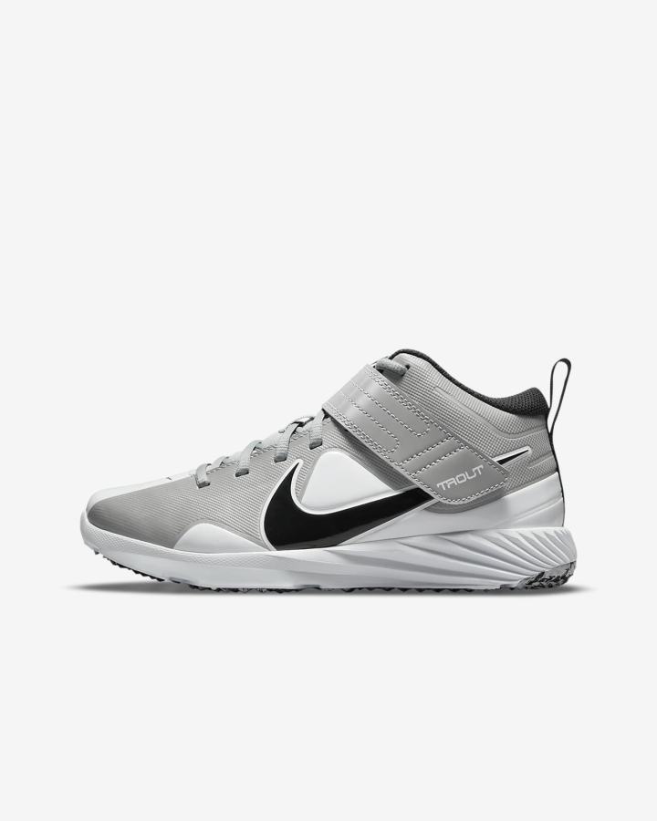 Nike Force Trout 7 Turf Kids Za Dječake Cipele Za Bejzbol Sive Bijele Tirkizne Crne | HR-65821EZON