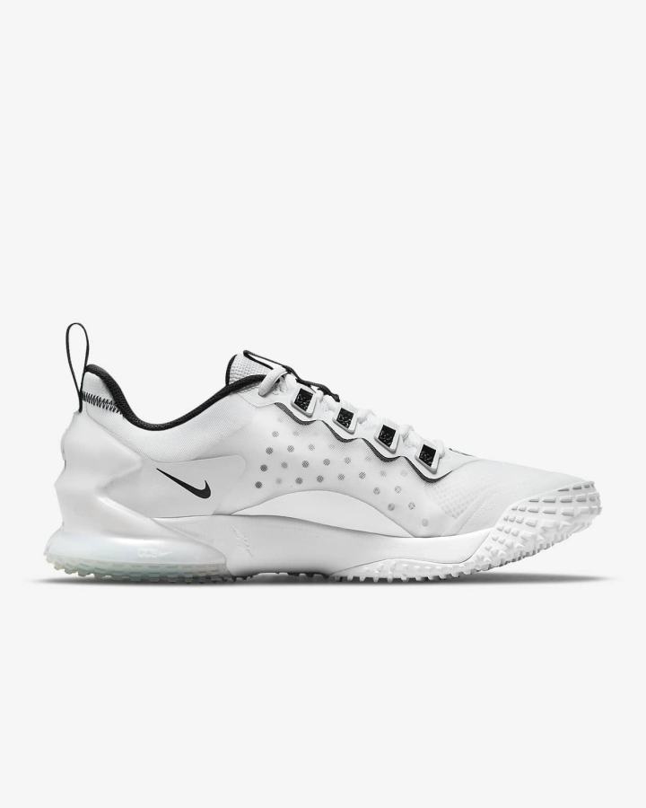 Nike Force Zoom Trout LTD Turf Muške Cipele Za Bejzbol Bijele Sive Tirkizne Metalne Srebrne | HR-63597DZGR