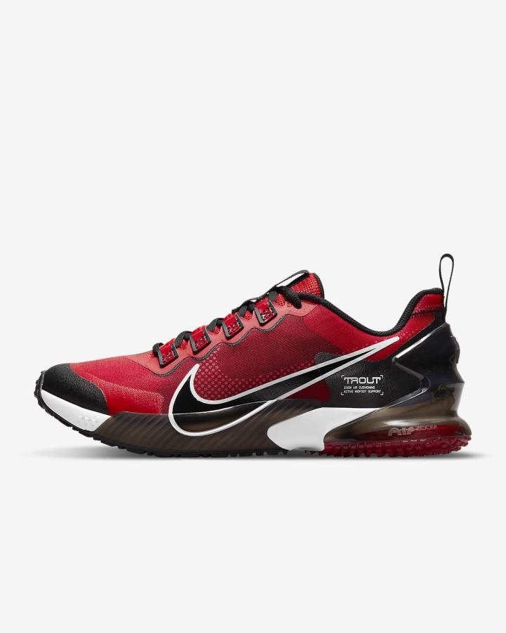 Nike Force Zoom Trout LTD Turf Muške Cipele Za Bejzbol Crvene Bijele Svijetlo Crvene Crne | HR-72063NDGE