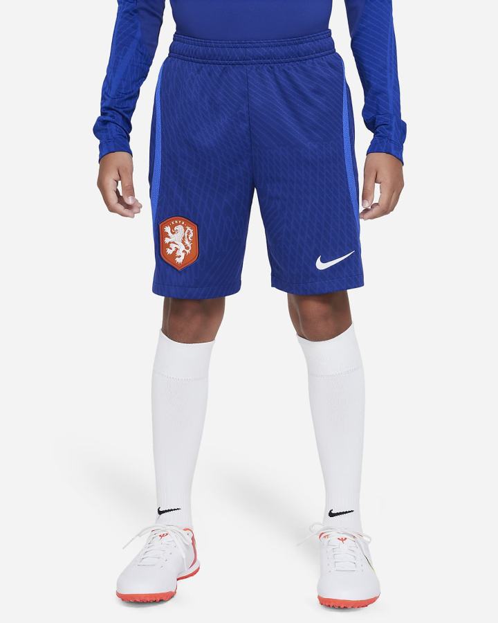 Nike France Strike Kids Dri-FIT Knit Soccer Za Dječake Kratke Hlače Tamnoplave Kraljevska Plava Metalne Zlatne | HR-18706BRON