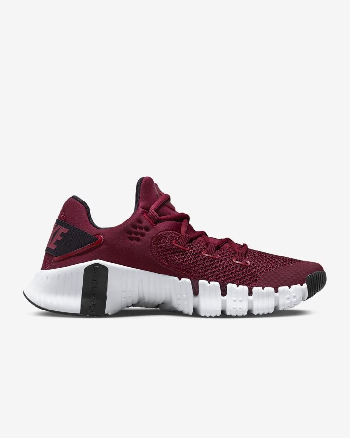 Nike Free Metcon 4 Muške Cipele Za Trening Bordo Crne Bijele | HR-15469UXMC