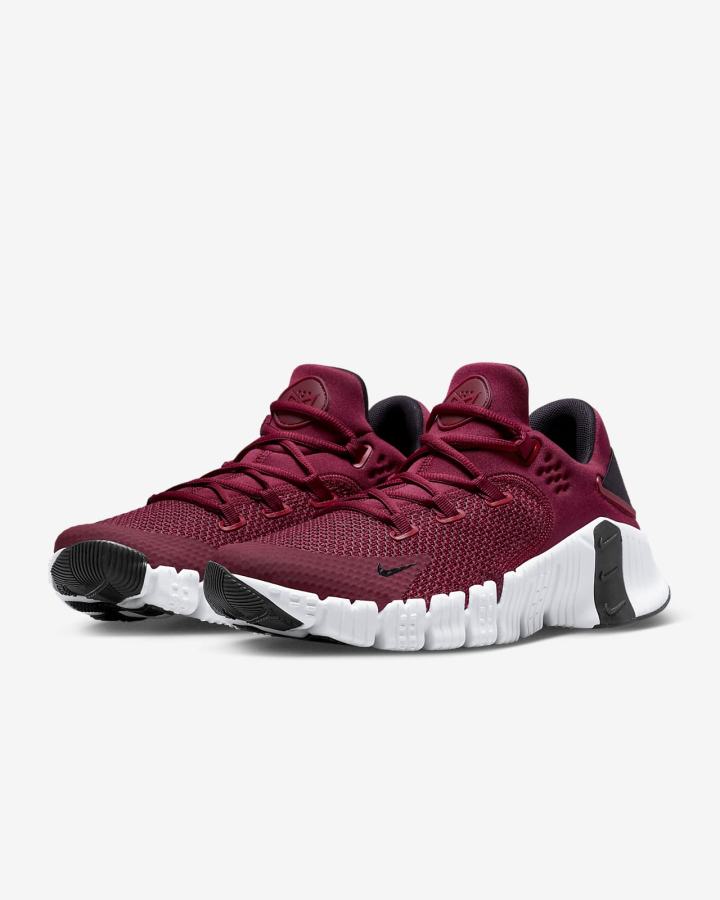 Nike Free Metcon 4 Muške Cipele Za Trening Bordo Crne Bijele | HR-15469UXMC