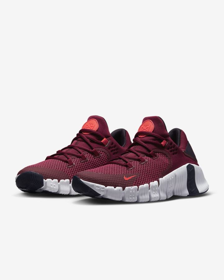 Nike Free Metcon 4 Muške Cipele Za Trening Crvene Ljubičaste Svijetlo Crvene | HR-70953ZELW