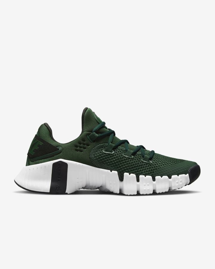 Nike Free Metcon 4 Ženske Cipele Za Trening Zelene Crne Bijele | HR-17843YVQG