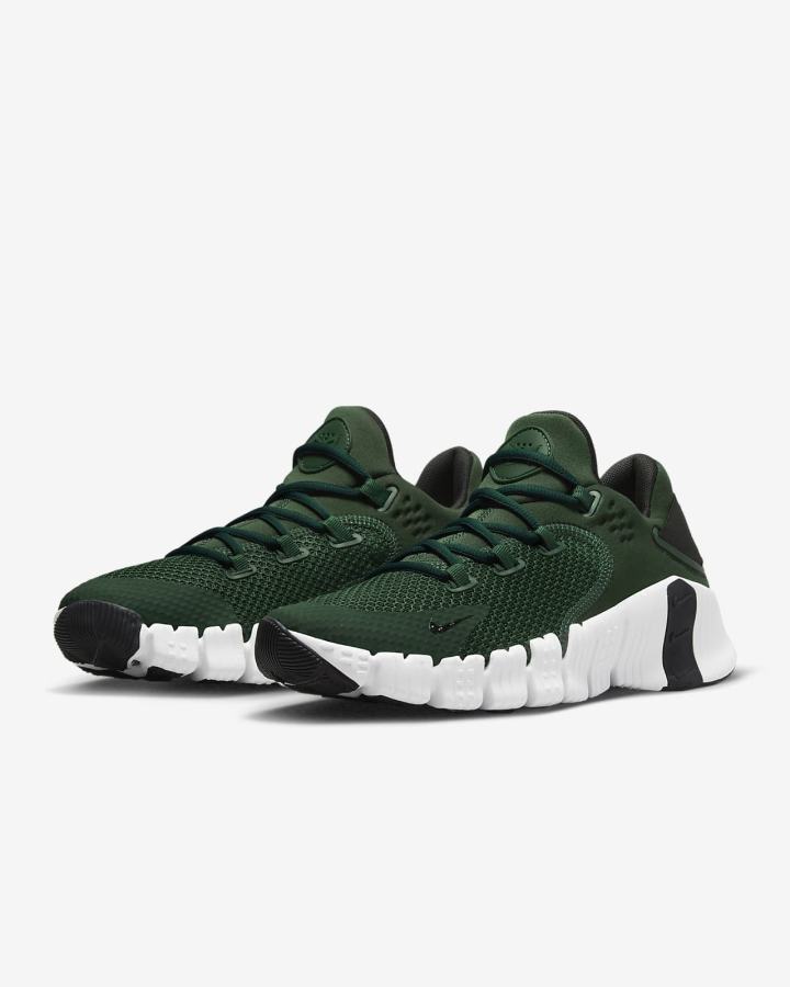 Nike Free Metcon 4 Ženske Cipele Za Trening Zelene Crne Bijele | HR-17843YVQG