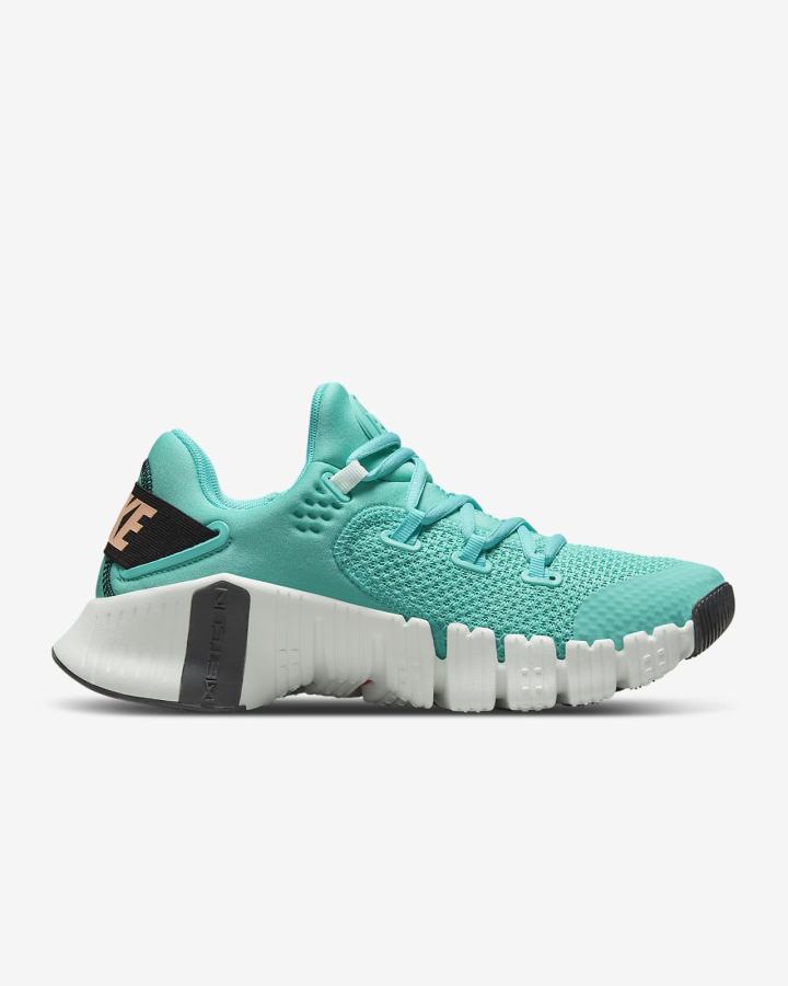 Nike Free Metcon 4 Ženske Cipele Za Trening Tirkizne Crne Zelene Narančaste | HR-28675OFHA