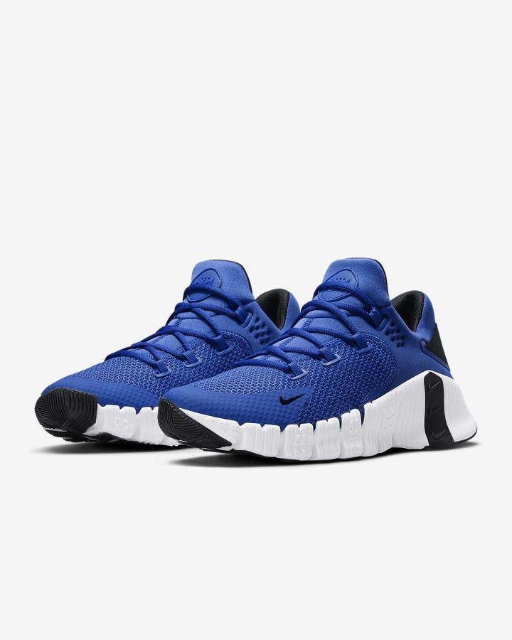 Nike Free Metcon 4 Ženske Cipele Za Trening Kraljevska Plava Crne Bijele | HR-95120ITSF