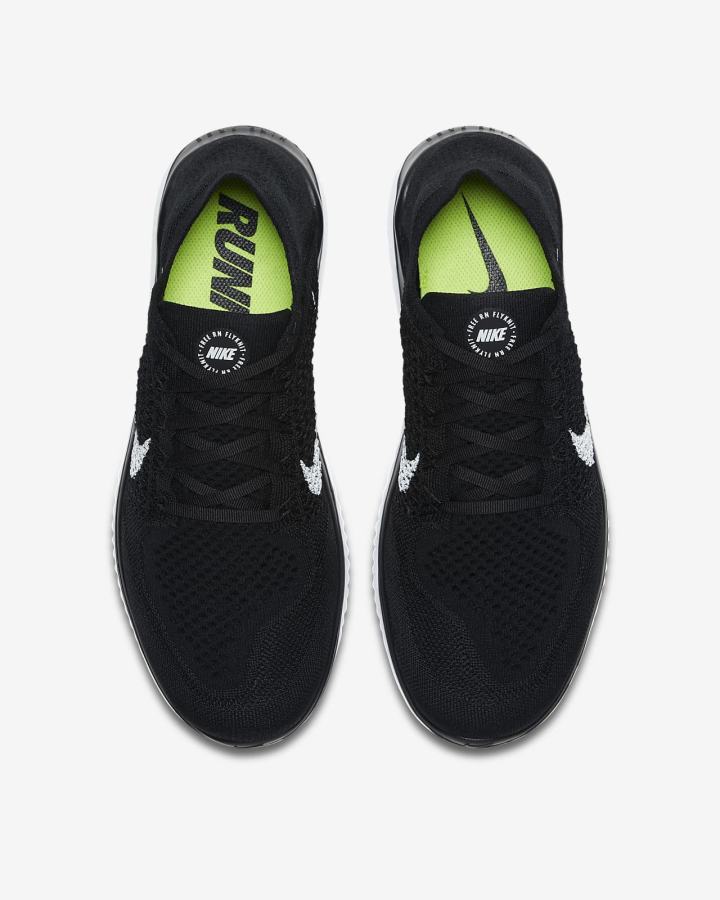 Nike Free RN Flyknit 2018 Muške Tenisiće Crne Bijele | HR-81560HZLP