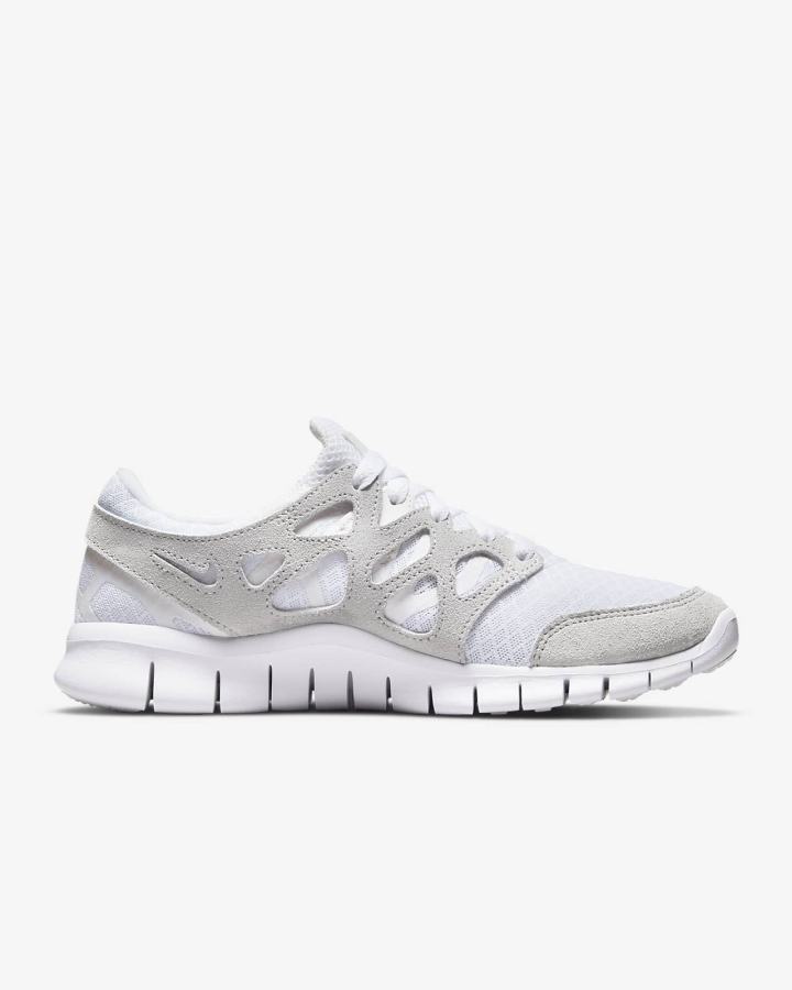 Nike Free Run 2 Ženske Tenisiće Bijele Platine Bijele | HR-46103YLTE