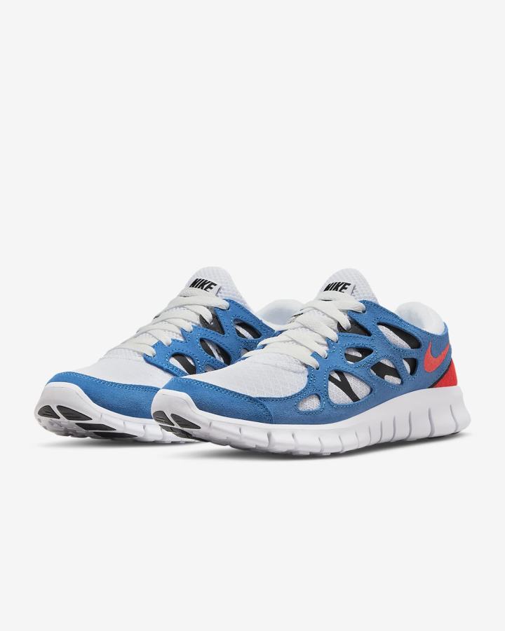 Nike Free Run 2 Ženske Tenisiće Bijele Plave Crne Crvene | HR-47598DMRA