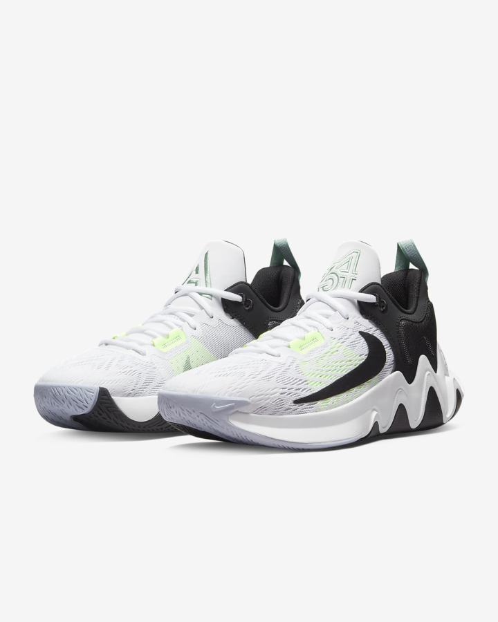 Nike Giannis Immortality 2 Ženske Košarkaške Cipele Bijele Sive Crne | HR-71592JCXV