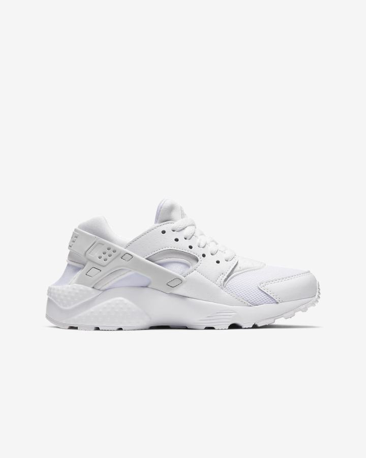 Nike Huarache Run Kids Za Djevojčice Tenisiće Bijele Platine Bijele | HR-27981ZQJK