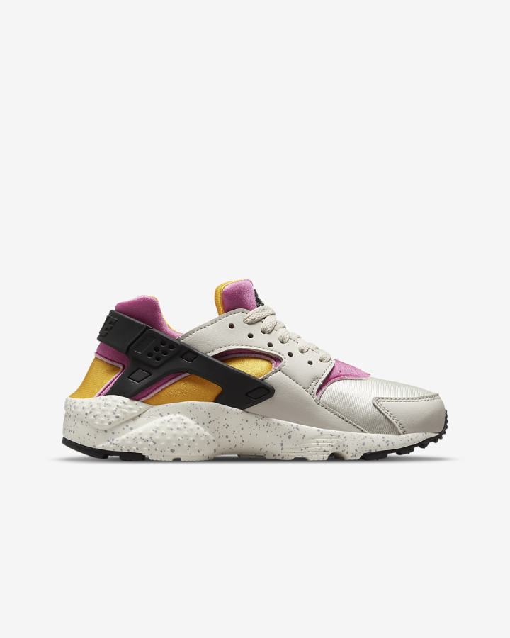 Nike Huarache Run Kids Za Djevojčice Tenisiće Svijetlo Bež Zlatne Crne Roze | HR-32406RTMP