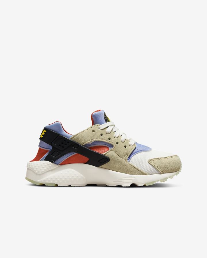 Nike Huarache Run Kids Za Dječake Tenisiće Limun Svijetlo Plave | HR-36975OQZJ