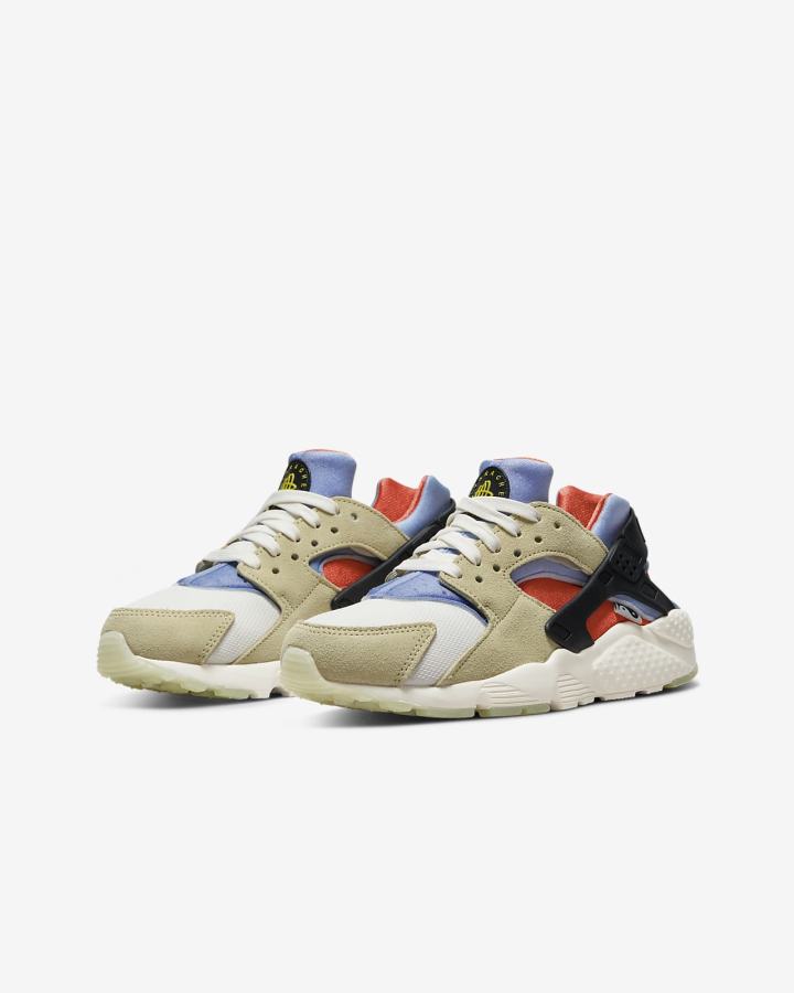 Nike Huarache Run Kids Za Dječake Tenisiće Limun Svijetlo Plave | HR-36975OQZJ