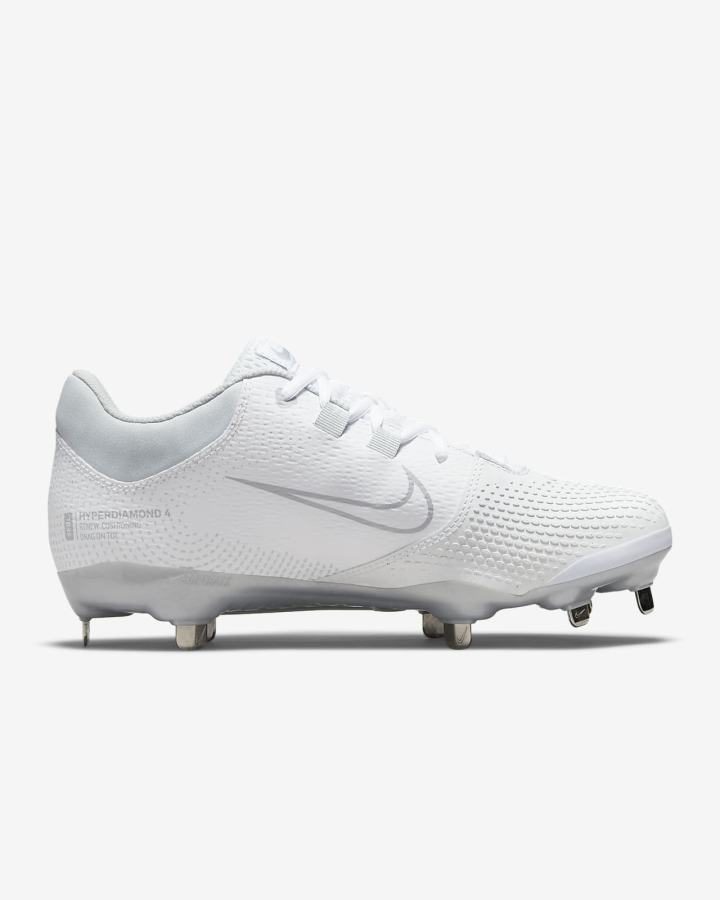 Nike Hyperdiamond 4 Pro Ženske Kopačke Za Softball Bijele Platine Sive | HR-28376ZRMP