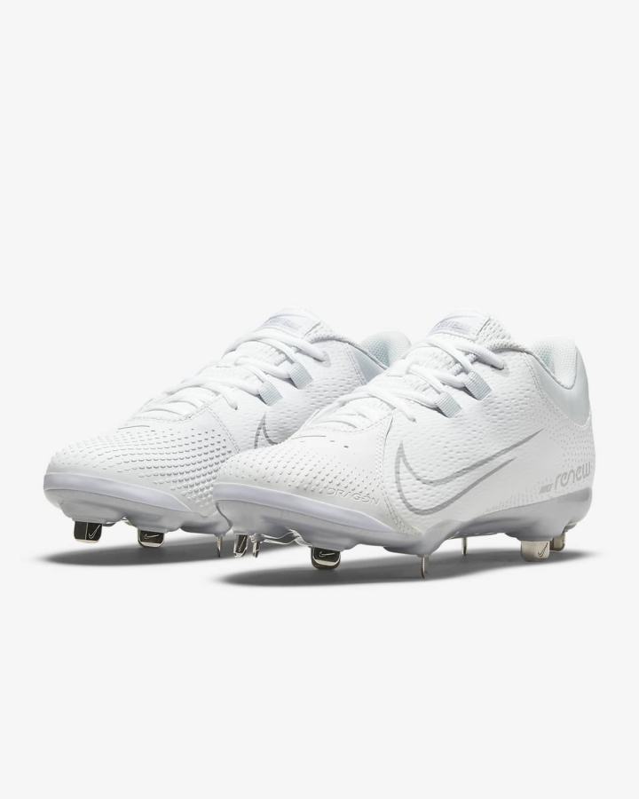 Nike Hyperdiamond 4 Pro Ženske Kopačke Za Softball Bijele Platine Sive | HR-28376ZRMP