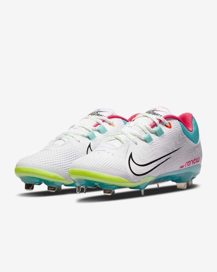 Nike Hyperdiamond 4 Pro Ženske Kopačke Za Softball Bijele Zelene Crne | HR-75890PZFG