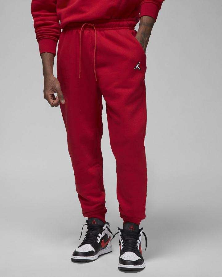 Nike Jordan Essential Fleece Muške Hlače Crvene Bijele | HR-12467GZRY