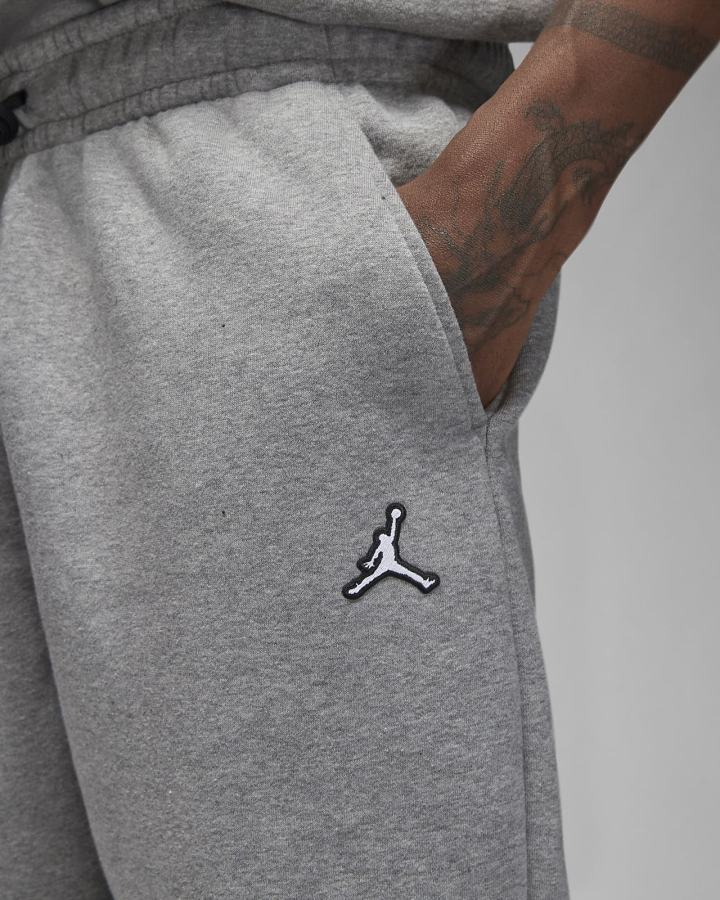 Nike Jordan Essential Fleece Muške Hlače Tamno Sive Crne Bijele | HR-51260PKUO