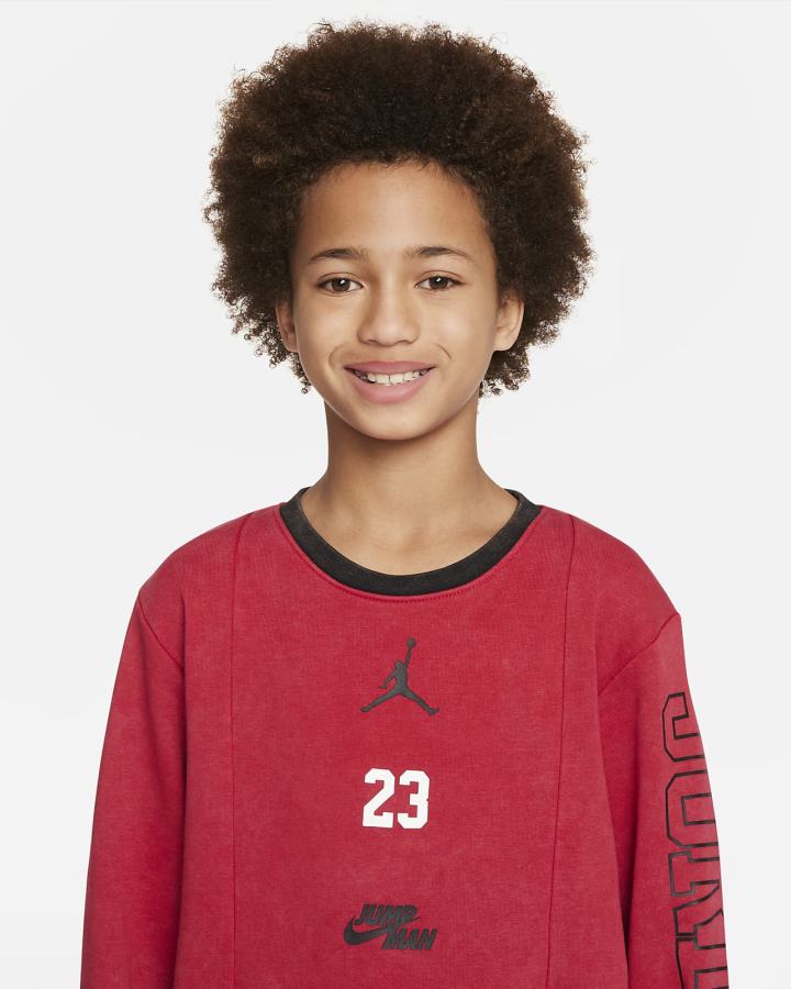 Nike Jordan Jumpman Kids Crew Za Dječake Dukserice Crvene | HR-83261WTXG