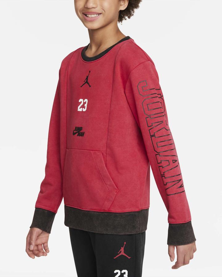 Nike Jordan Jumpman Kids Crew Za Dječake Dukserice Crvene | HR-83261WTXG