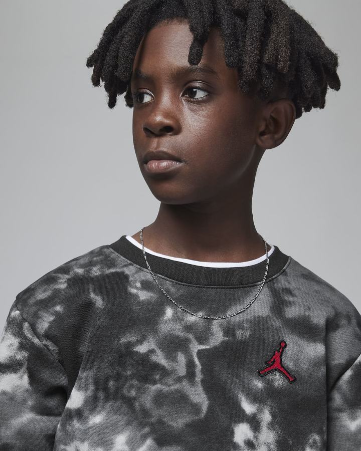 Nike Jordan Kids Crew Za Dječake Dukserice Crne | HR-05719EWPF