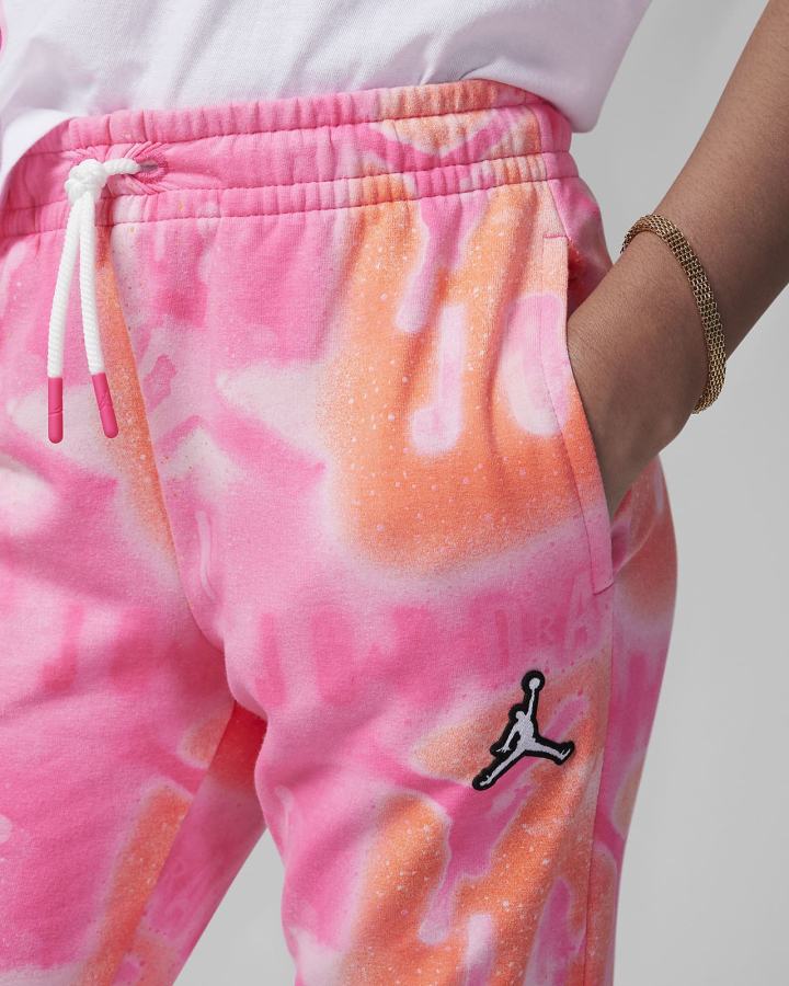 Nike Jordan Kids Essentials Printed Fleece Za Djevojčice Hlače Roze | HR-85372SHGB