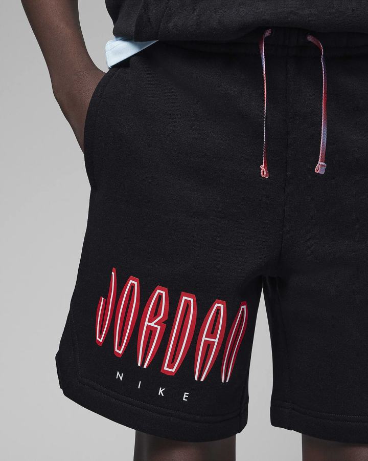 Nike Jordan Kids MVP Fleece Za Dječake Kratke Hlače Crne | HR-02714XPCL