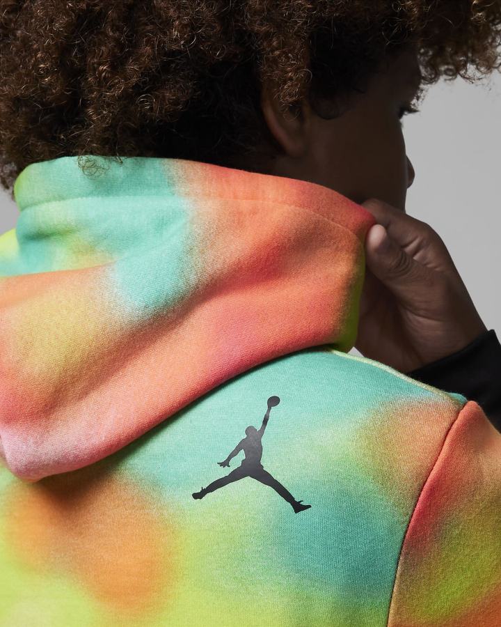 Nike Jordan Kids MVP Printed Fleece Za Dječake Majica S Kapuljačom Visebojne | HR-39251EDCZ