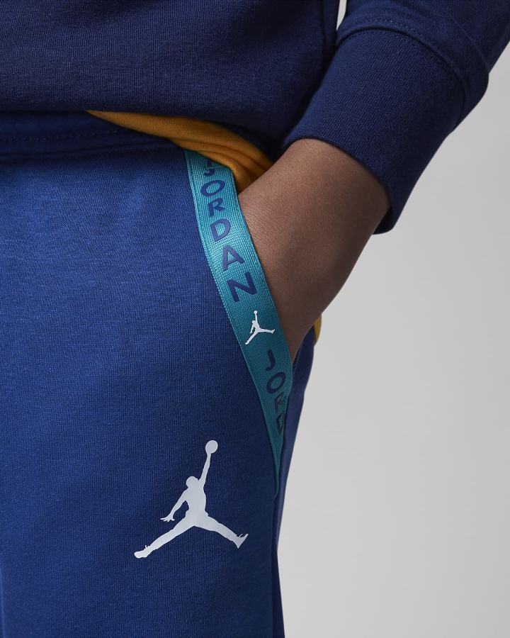 Nike Jordan Kids Vert Tape Fleece Za Dječake Hlače Plave | HR-54068PZUI