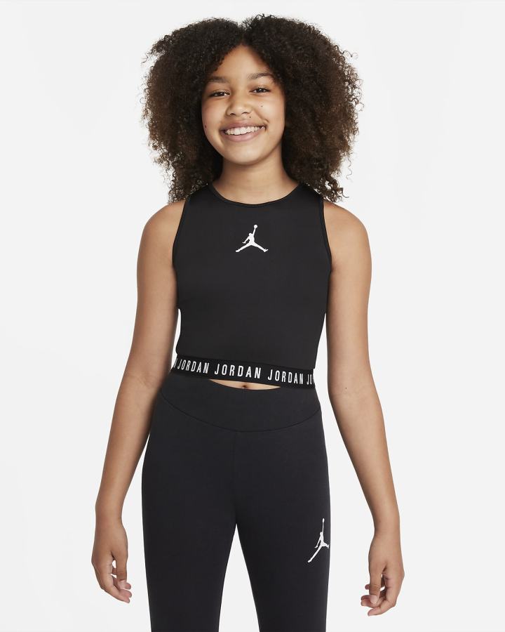 Nike Jordan Kids Za Djevojčice Majica Bez Rukava Crne | HR-26741AOLF