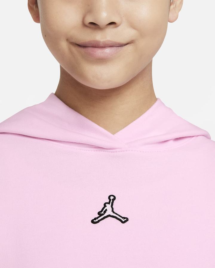 Nike Jordan Kids Za Djevojčice Majica S Kapuljačom Roze | HR-63708OJUF