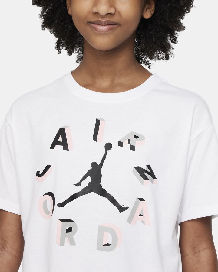 Nike Jordan Kids Za Djevojčice Majice Bijele | HR-13625BQOE