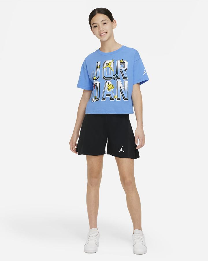 Nike Jordan Kids Za Djevojčice Majice Plave | HR-10493ZWEC