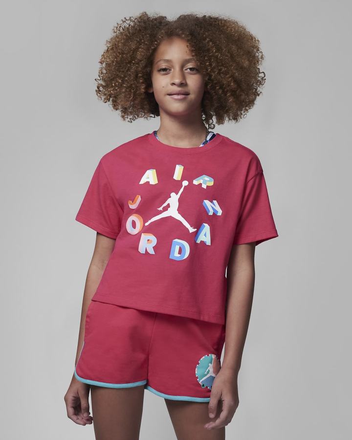 Nike Jordan Kids Za Djevojčice Majice Roze | HR-08395MXYW