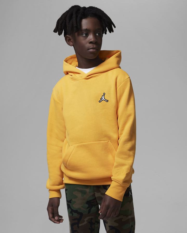 Nike Jordan Kids Za Dječake Majica S Kapuljačom Žute | HR-45871JFYR