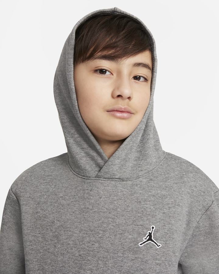 Nike Jordan Kids Za Dječake Majica S Kapuljačom Tamno Sive | HR-60394OZSV